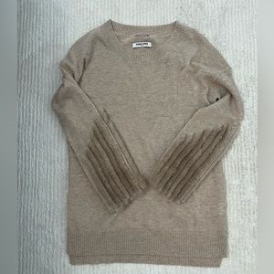 Max & Moi womens cashmere sweater with fur